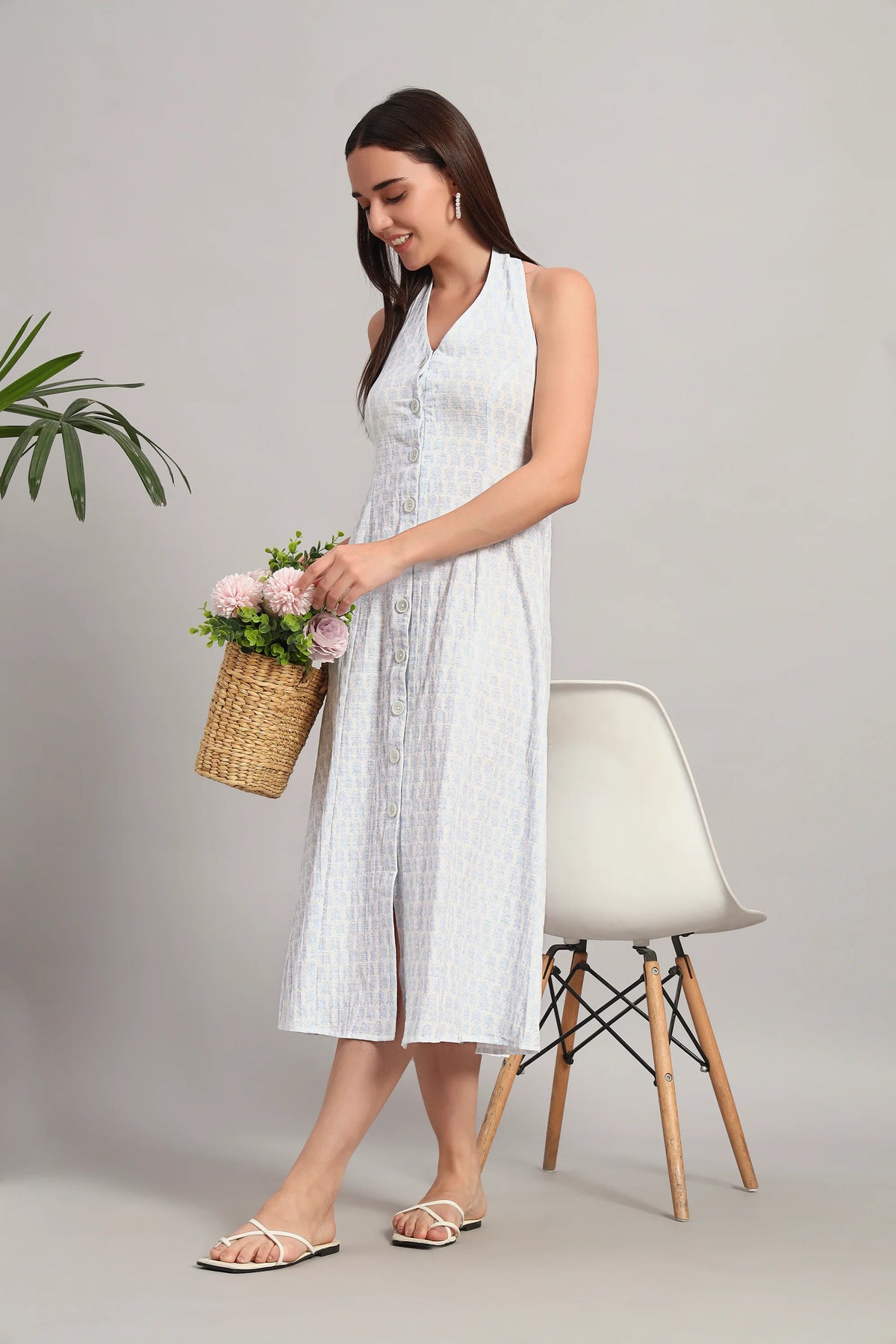 The Back-Tie Bloom, White Dress