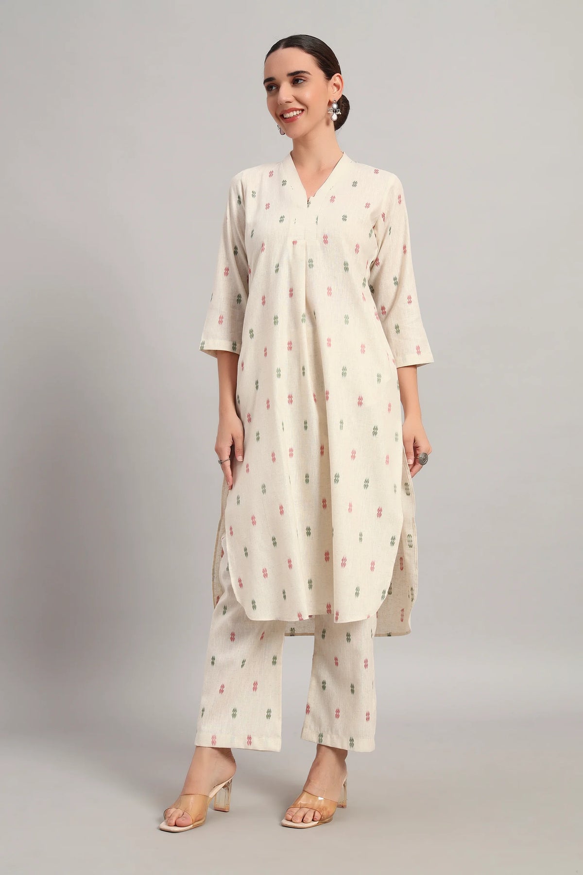 Office Vibe Kurta Set, Beige