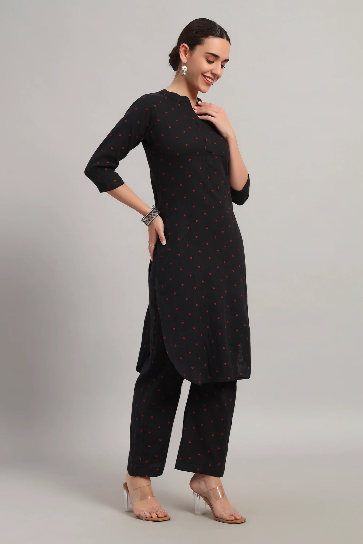 Classic Har Din, Kurta Set Black