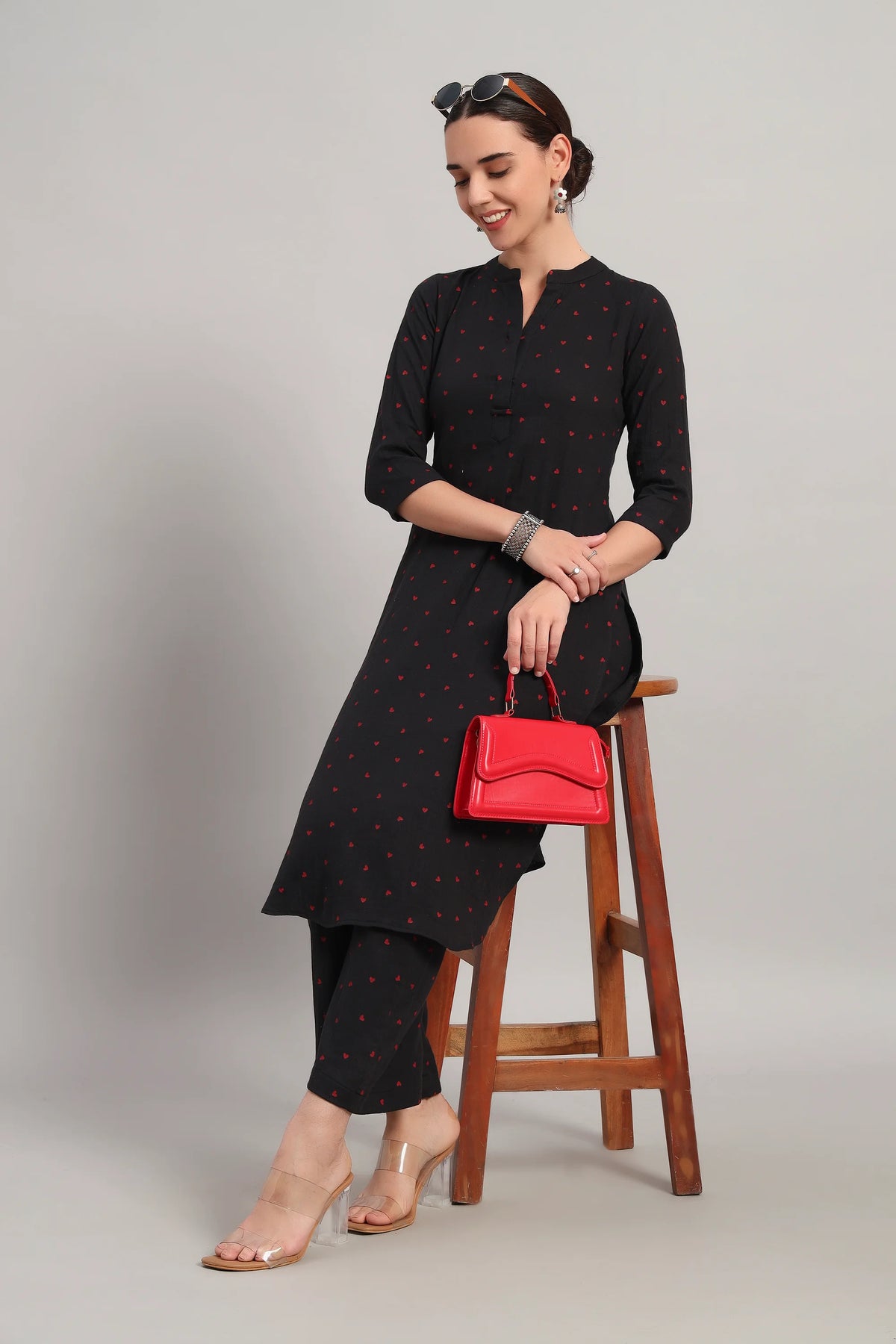 Classic Har Din, Kurta Set Black