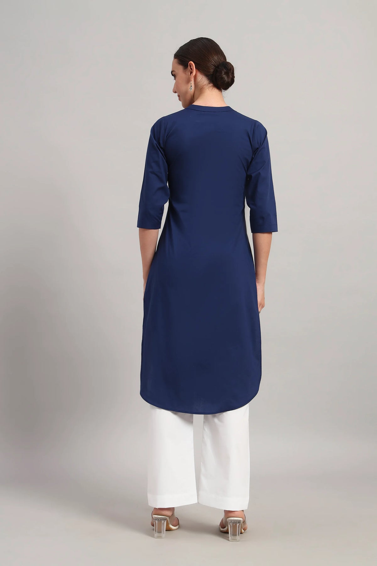 Classic Har Din, Kurta Set Blue and White