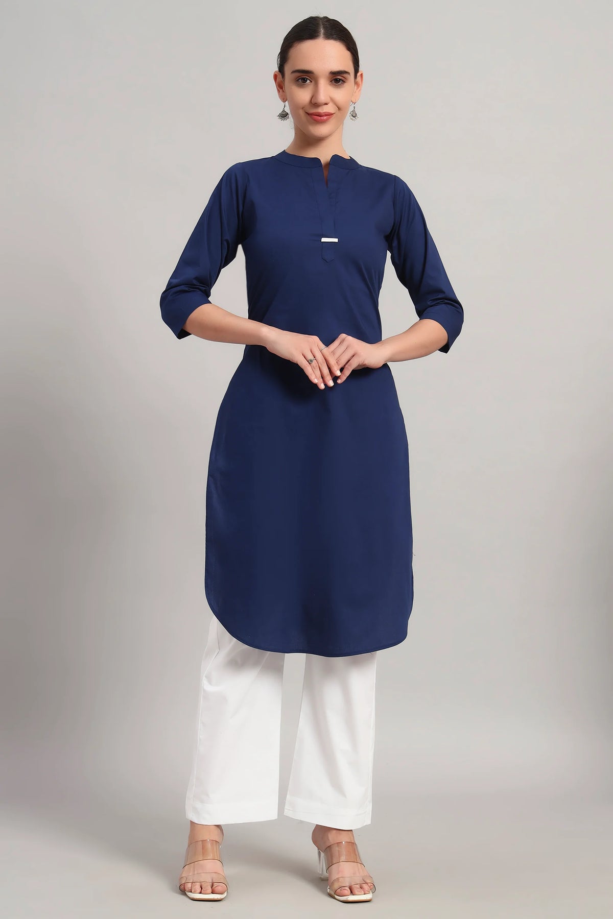 Classic Har Din, Kurta Set Blue and White