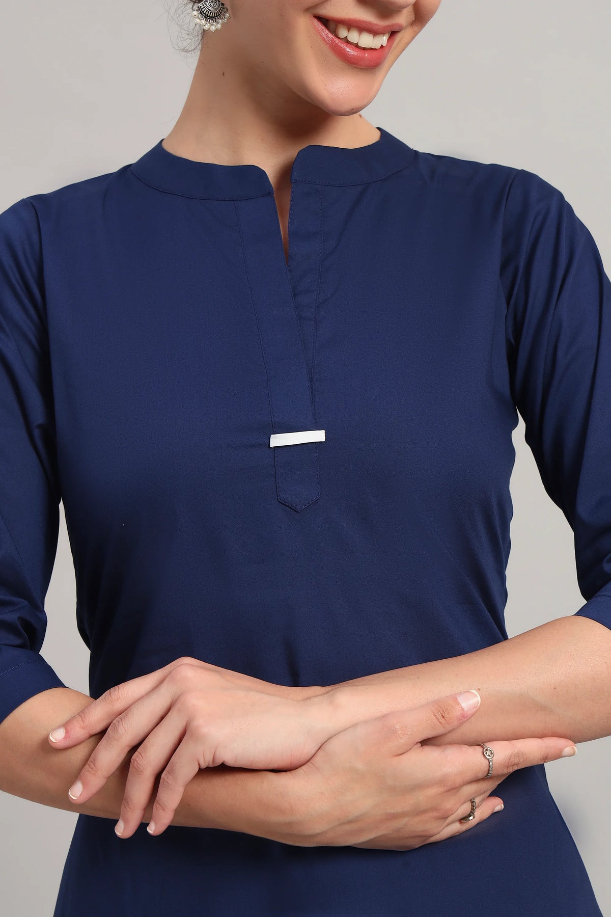 Classic Har Din, Kurta Set Blue and White