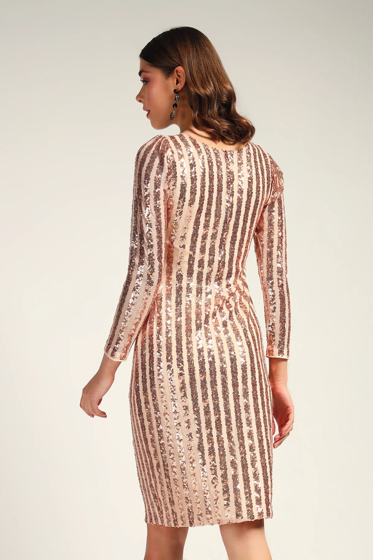 Zara Sa Shimmer Dress, Peach Fuzz