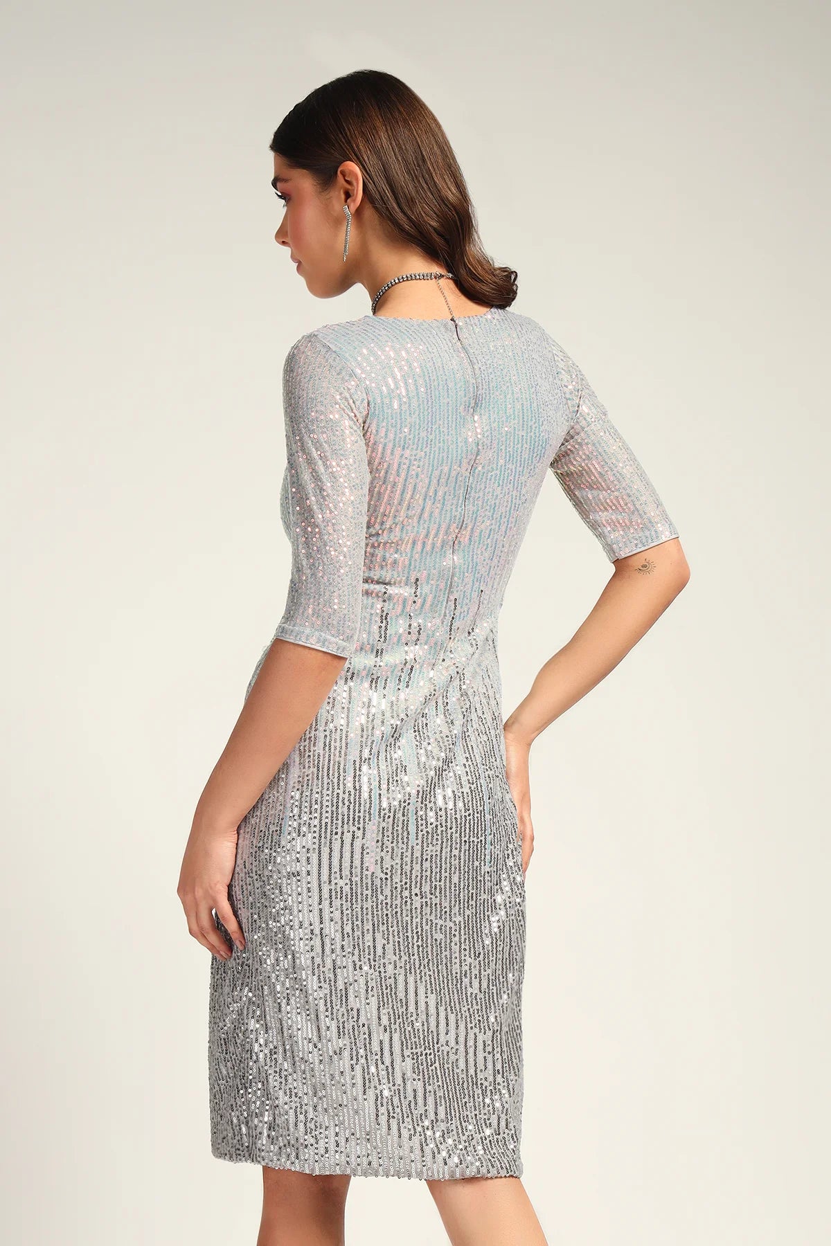 Dazzle Darling Dress, Silverish lilac