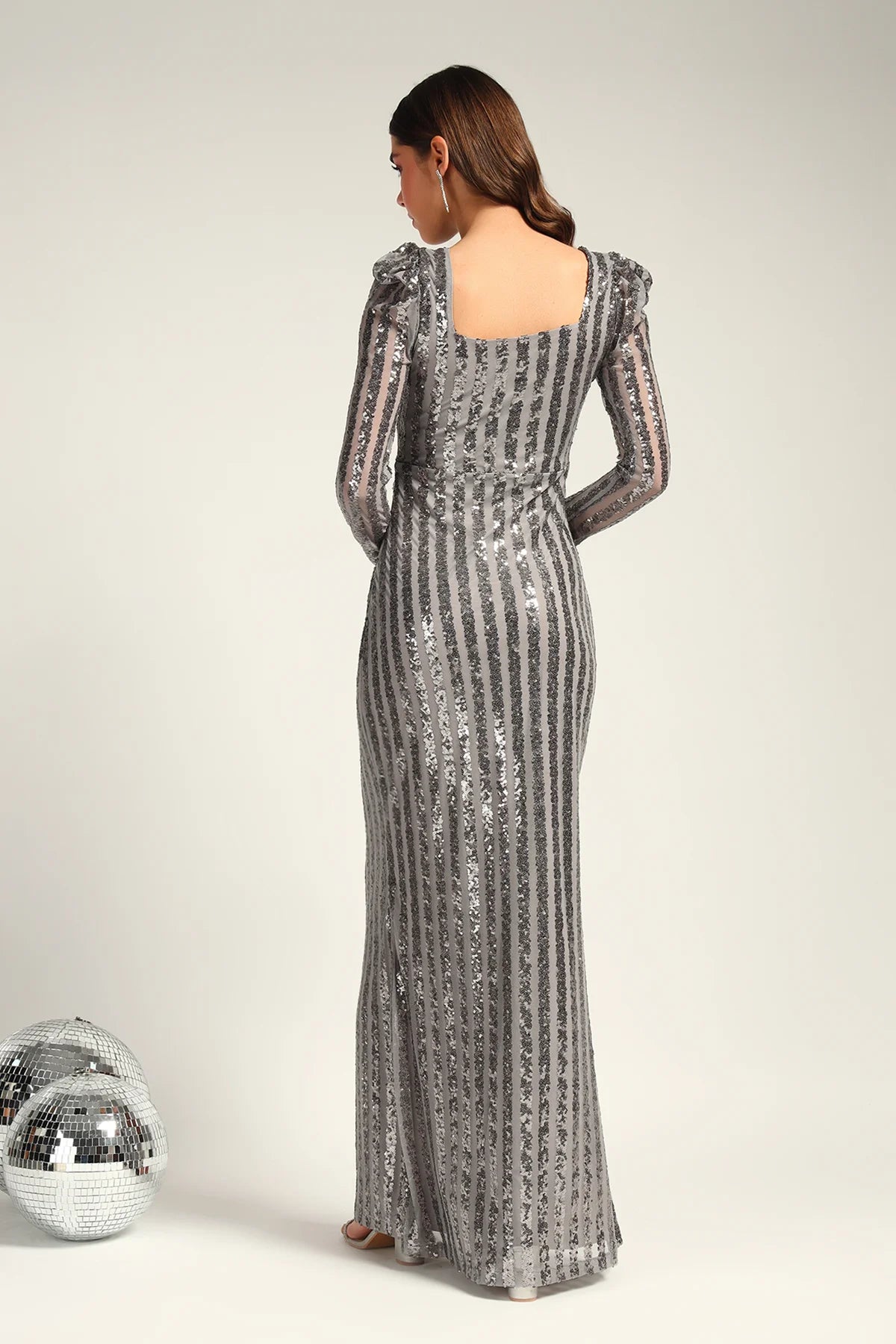 Glow Getter Gown, Smokey Grey