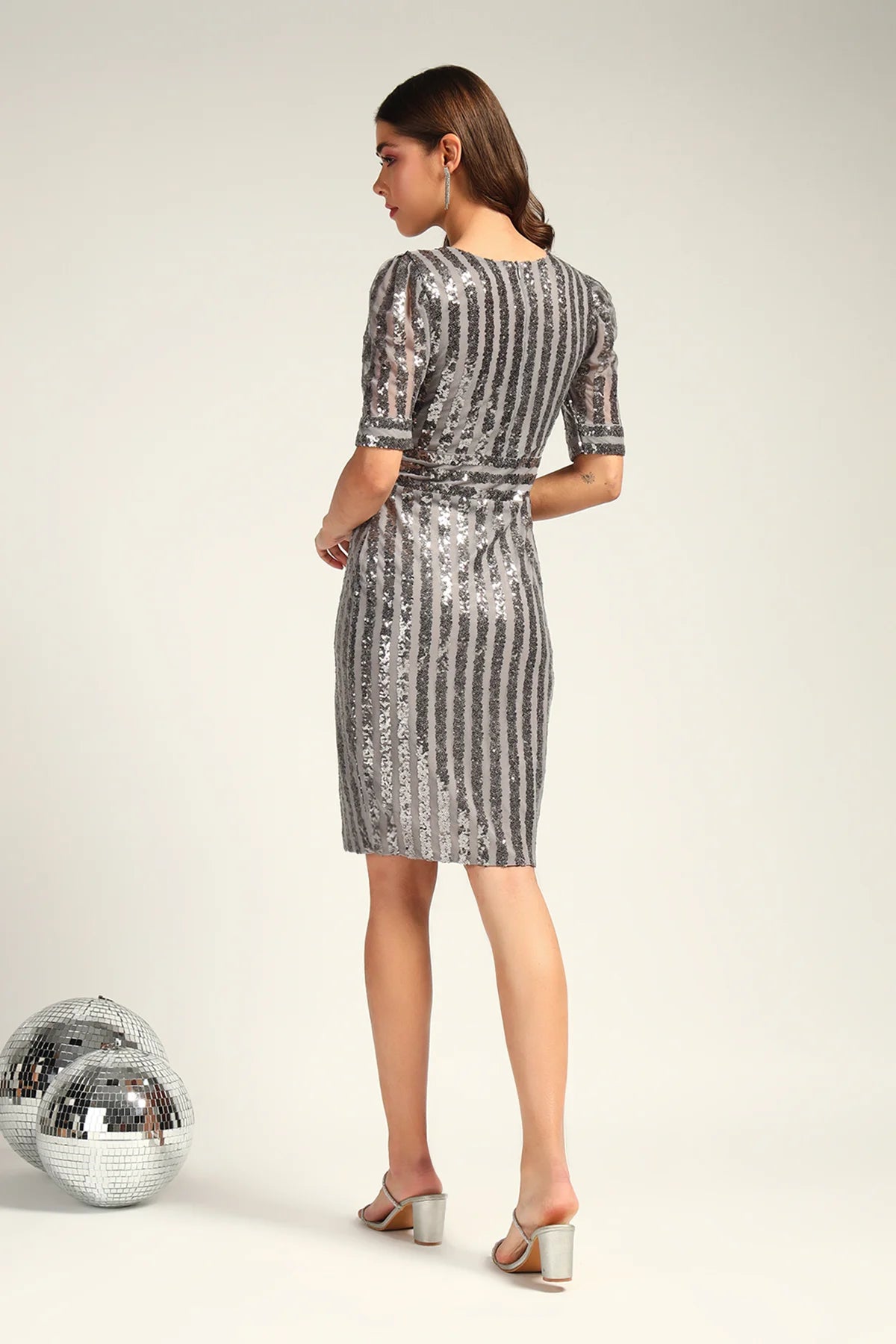 Cocktail Queen Dress, Smokey Grey