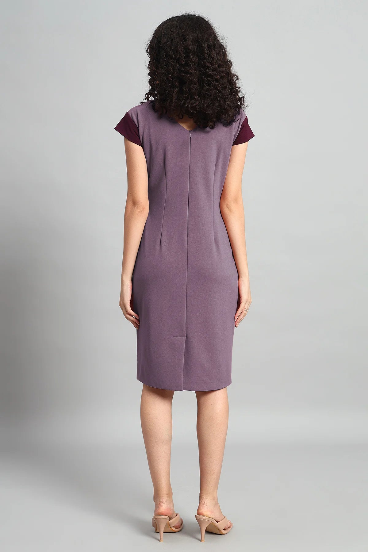 Classic Sheath Dress, Dusky Mauve