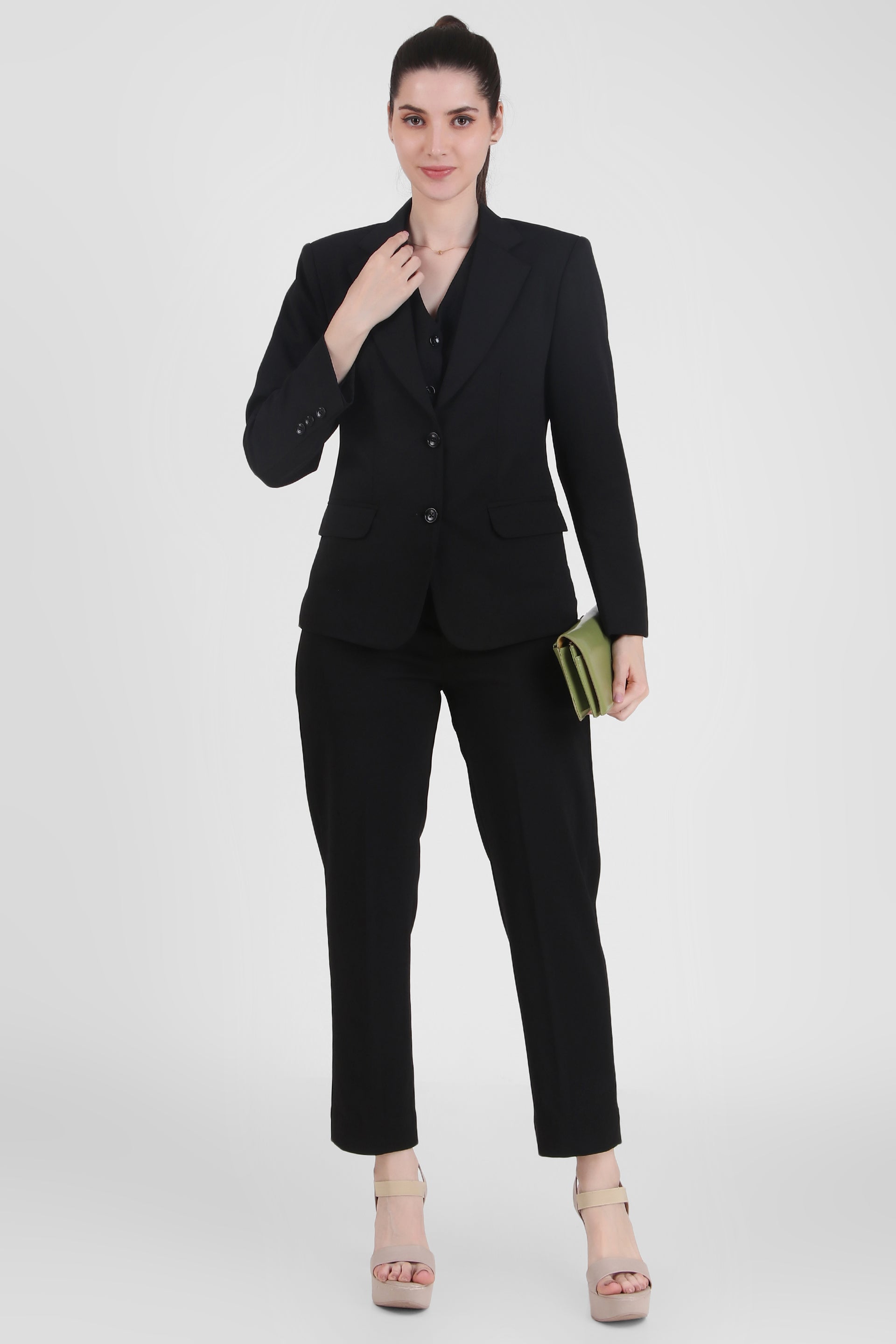 Single Breasted Blazer – Black