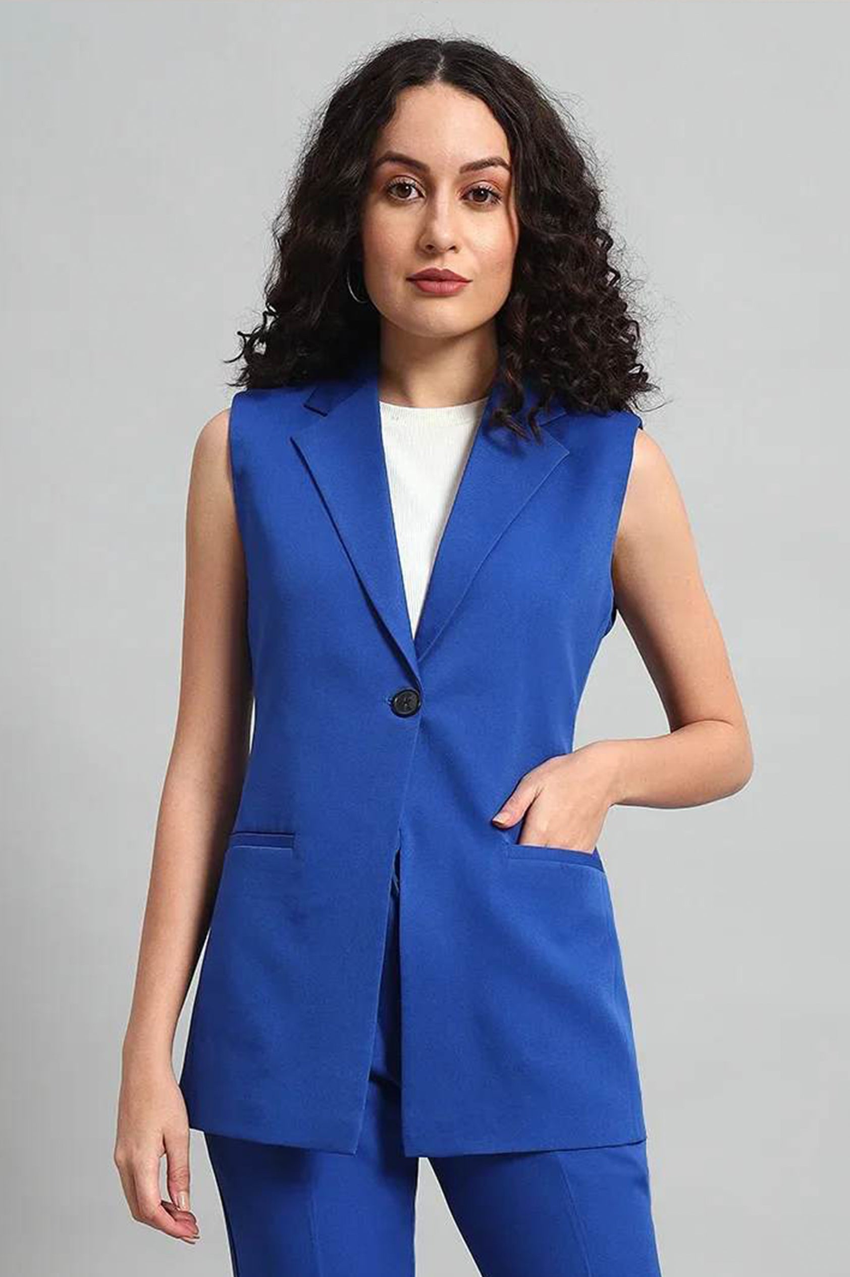 Signature Blazer Co-ord Set – Blue