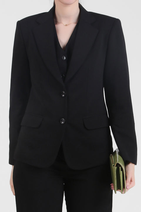 Single Breasted Blazer – Black