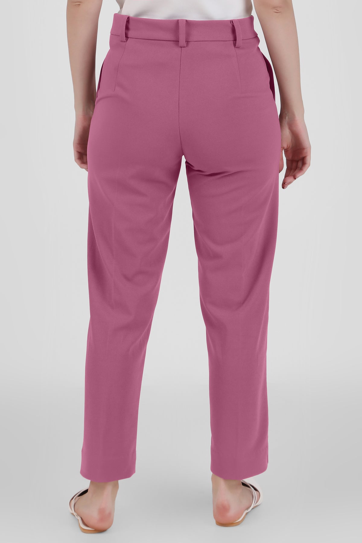 Straight Fit Formal Trousers, Dusky Mauve