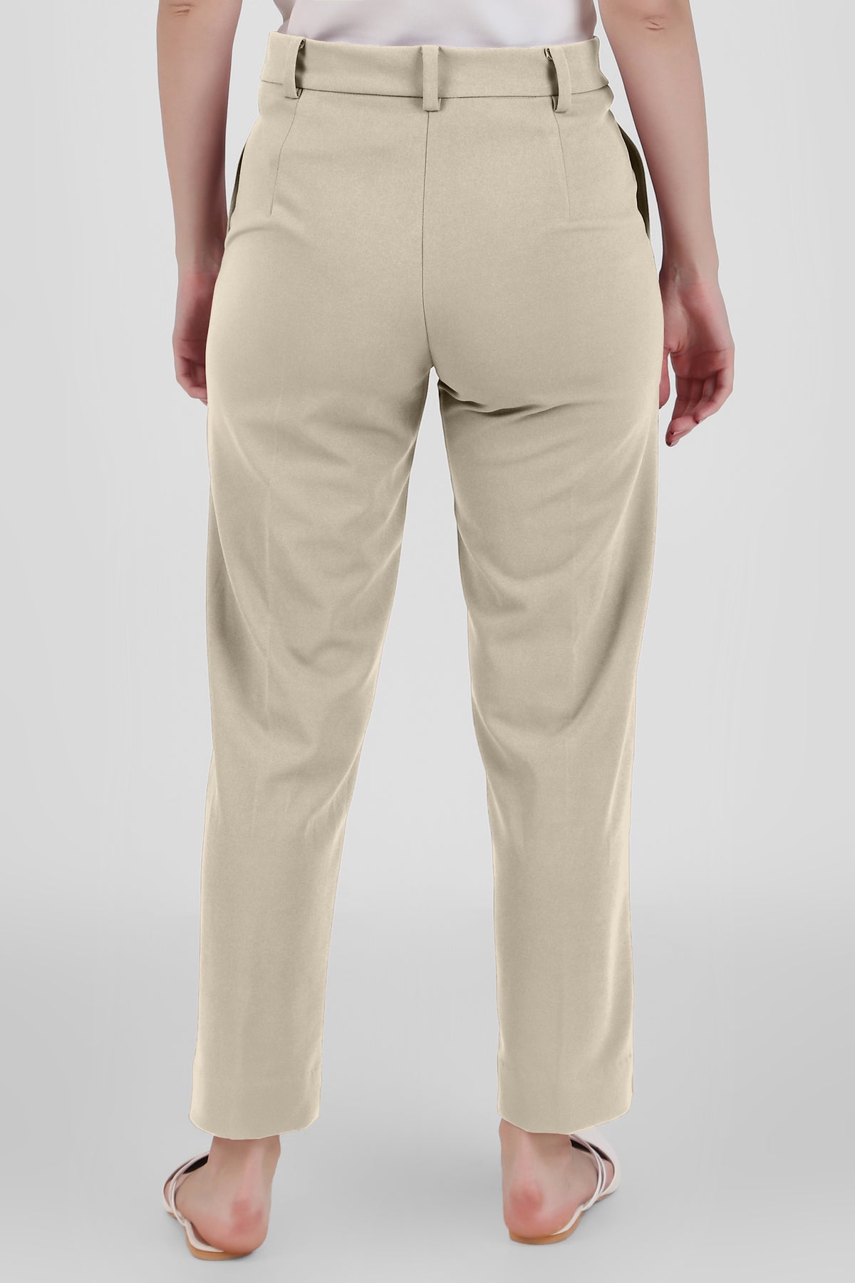 Straight Fit Formal Trousers, Sand