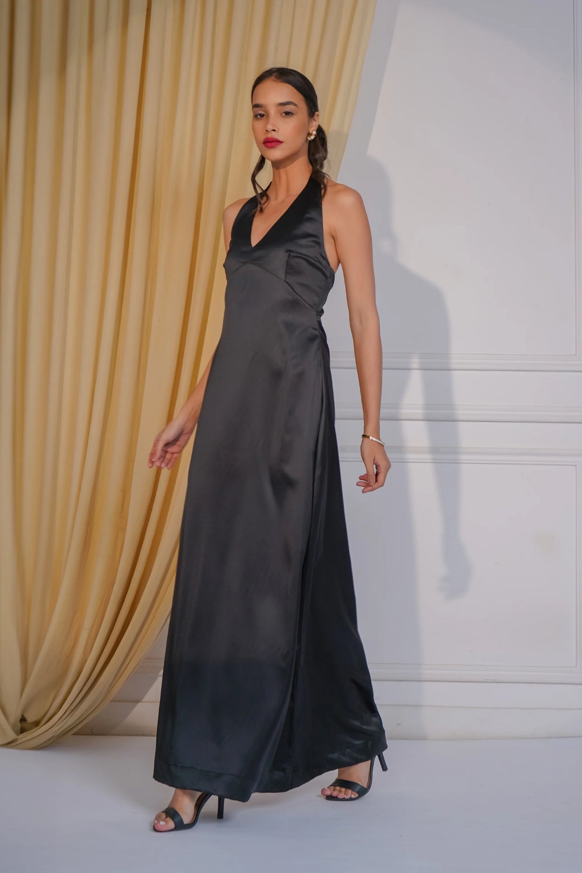 Black Magic Backless Dress Charcoal Threads Black Magic Backless Dress Charcoal Threads