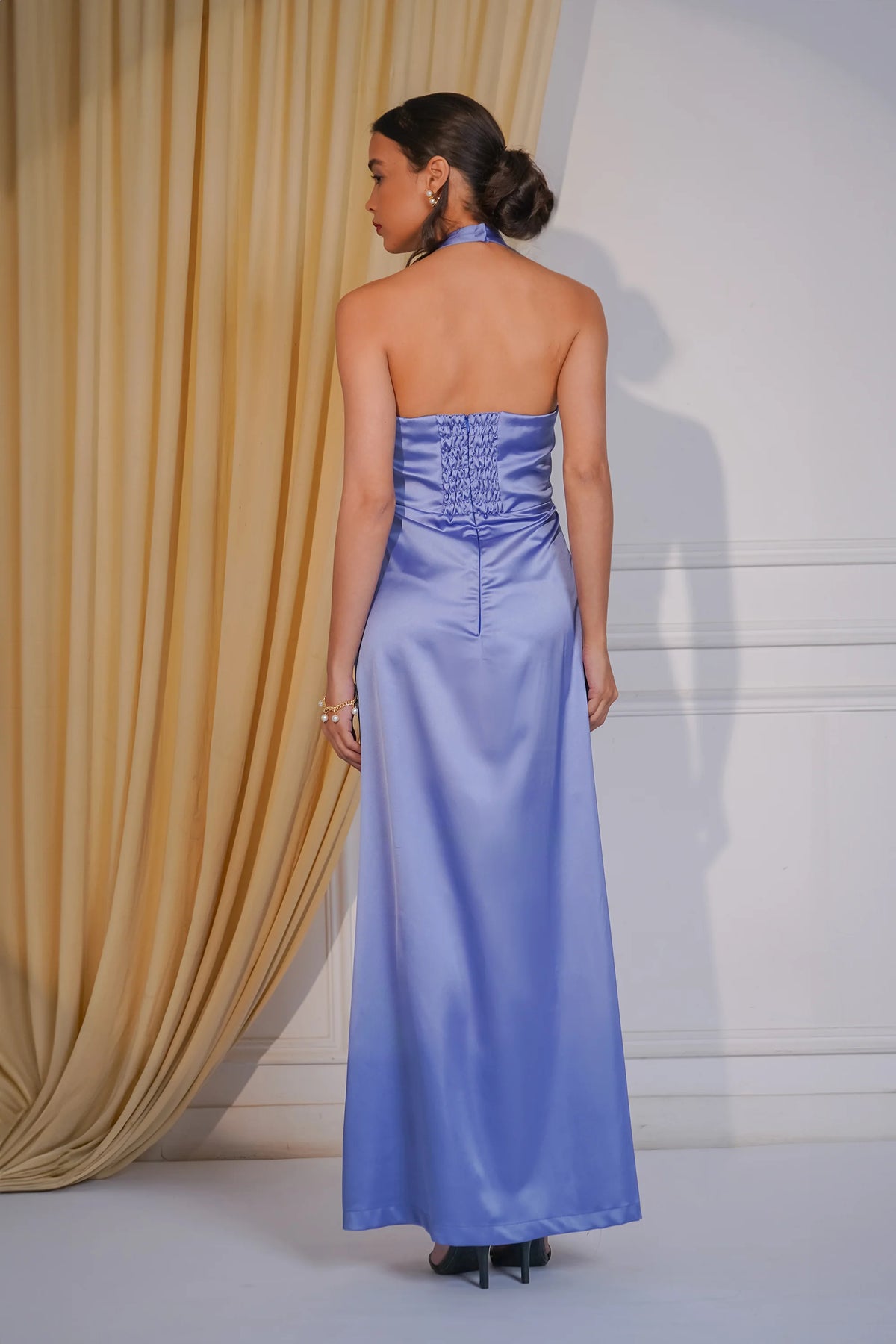 Lilac Dreams Backless Dress Charcoal Threads Lilac Dreams Backless Dress Charcoal Threads