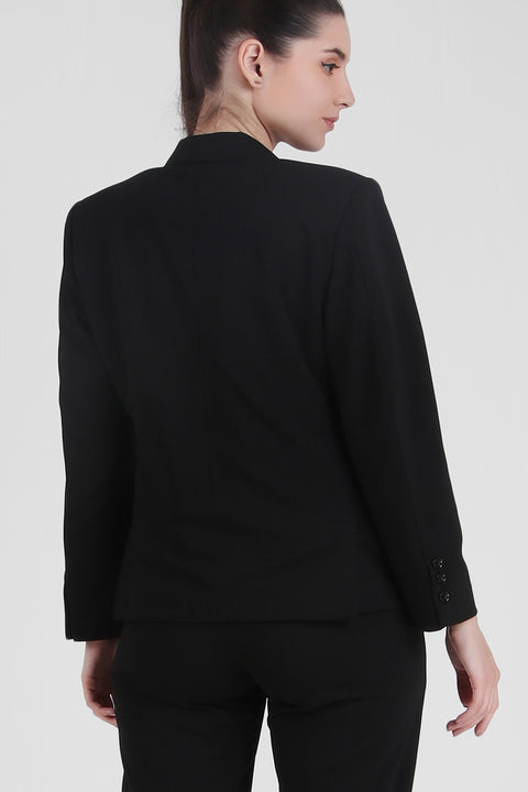 Single Breasted Blazer – Black