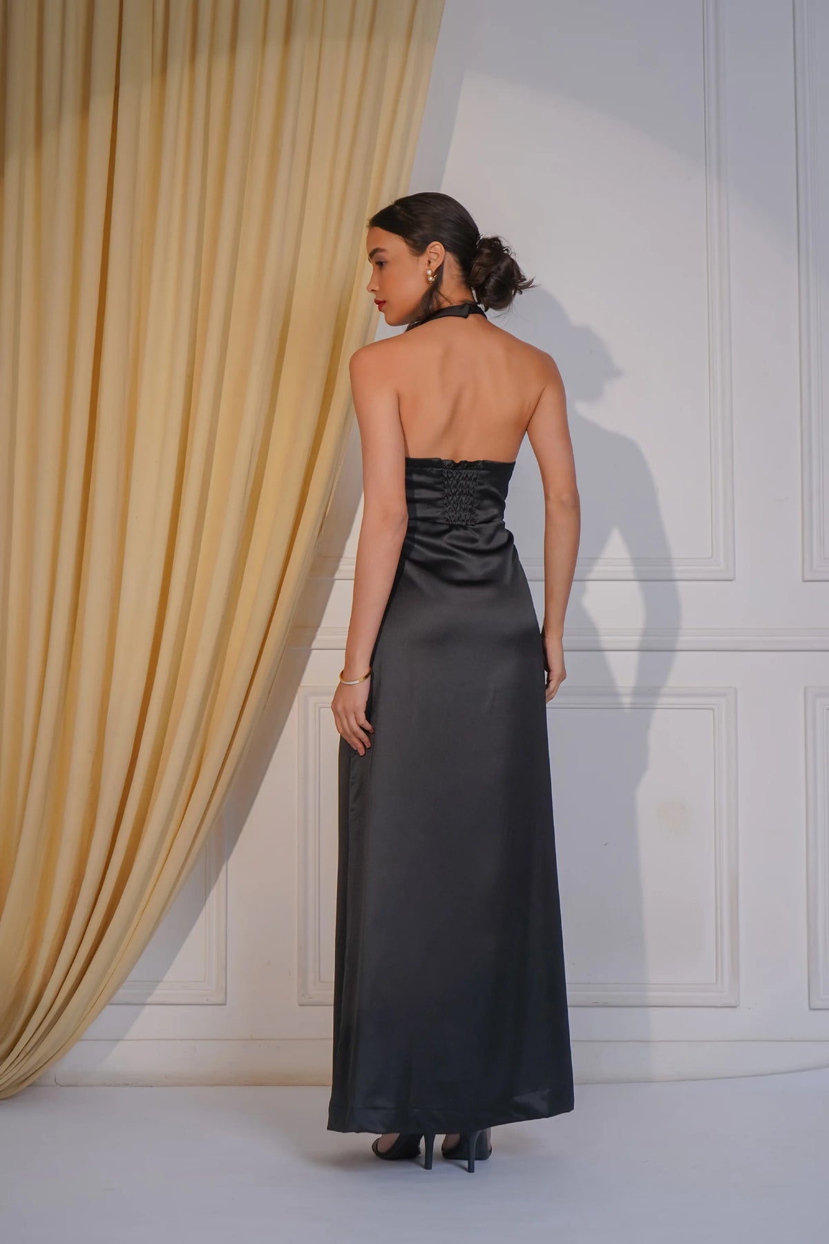 Black Magic Backless Dress Charcoal Threads Black Magic Backless Dress Charcoal Threads