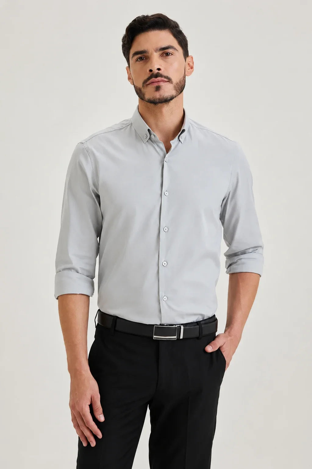 Light Grey Oxford Shirt 1
