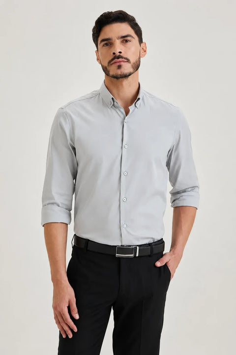 Light Grey Oxford Shirt 1