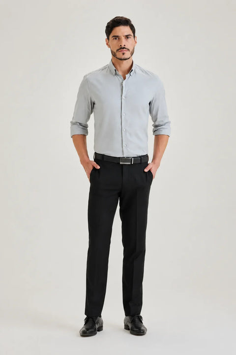 Light Grey Oxford Shirt 2
