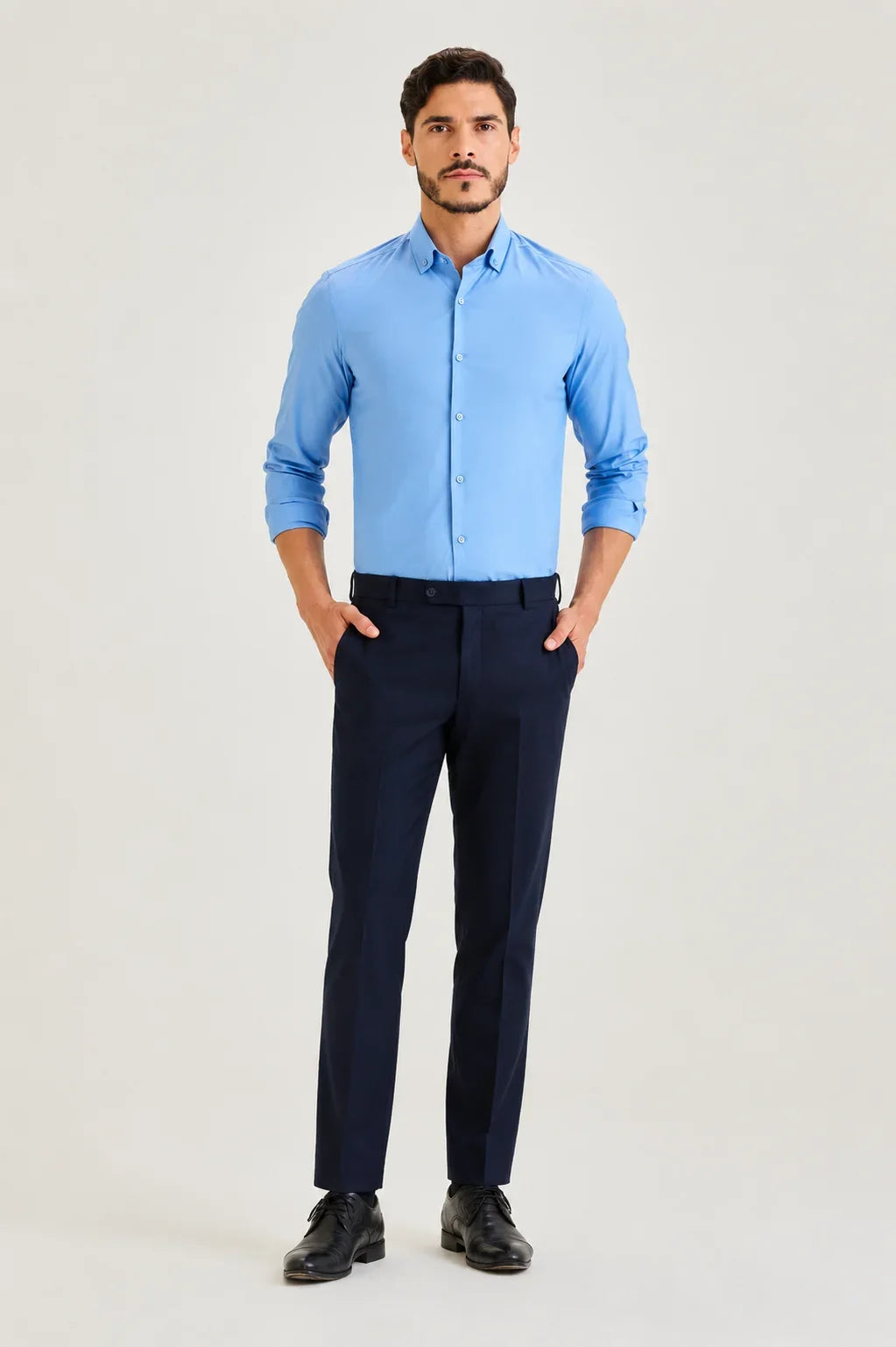 Sky Blue Oxford Shirt 2