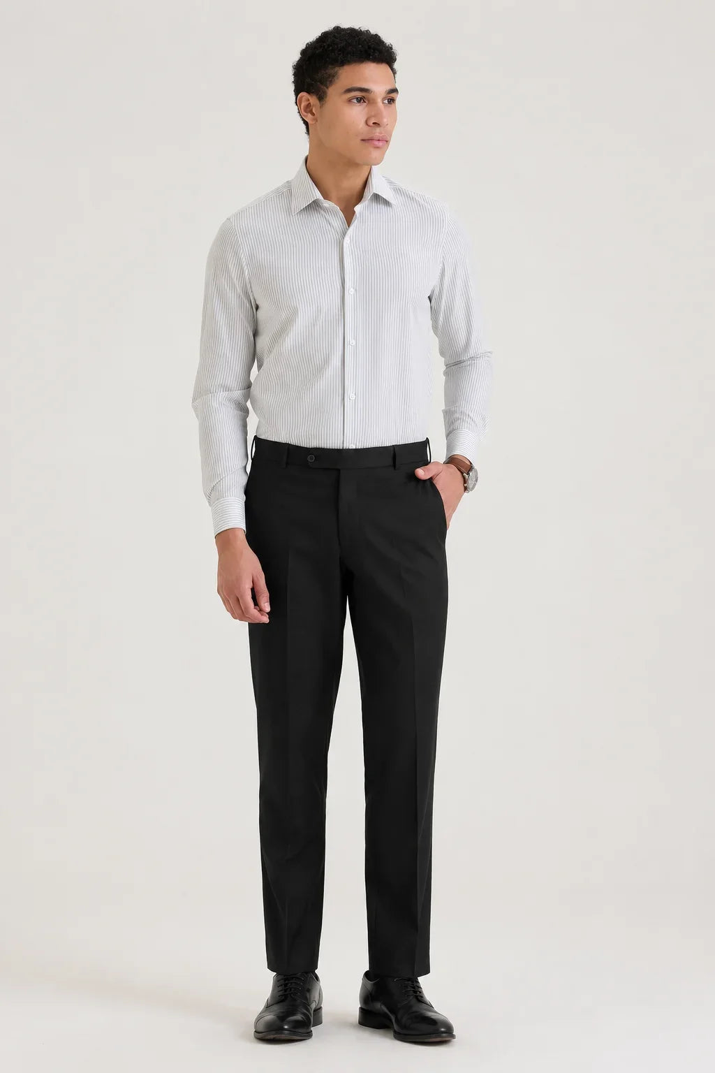 Navy Blue Pencil Stripe Shirt 2