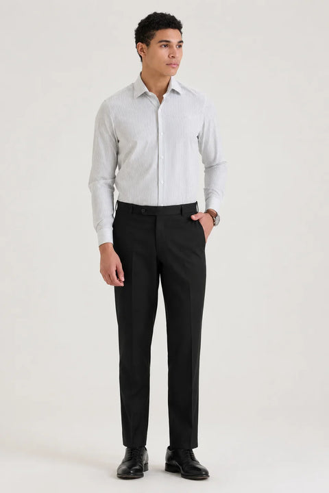 Navy Blue Pencil Stripe Shirt 2