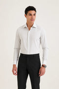Grey Pencil Stripe Shirt 1