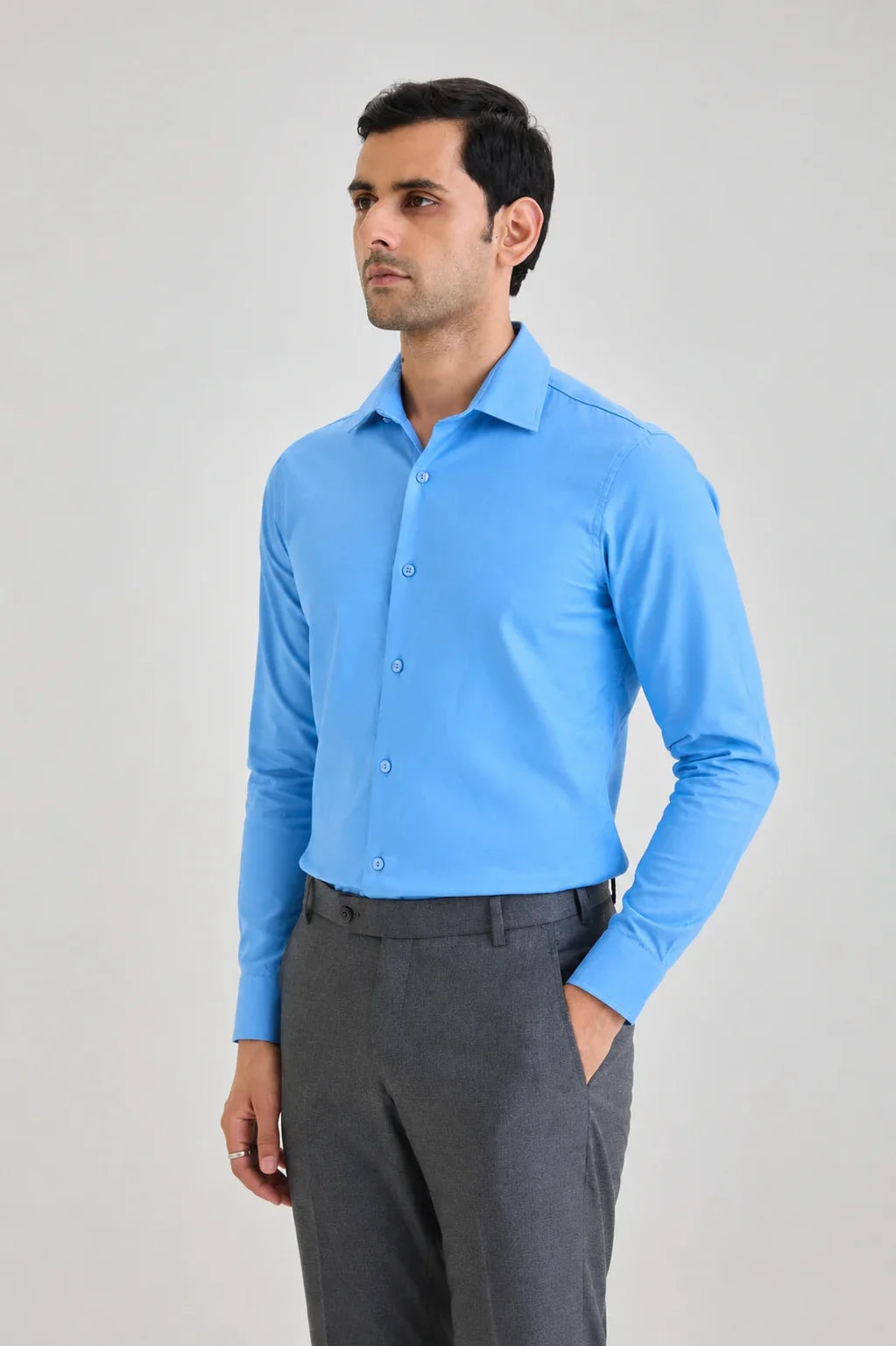 Sky Blue Signature Twill Shirt 1