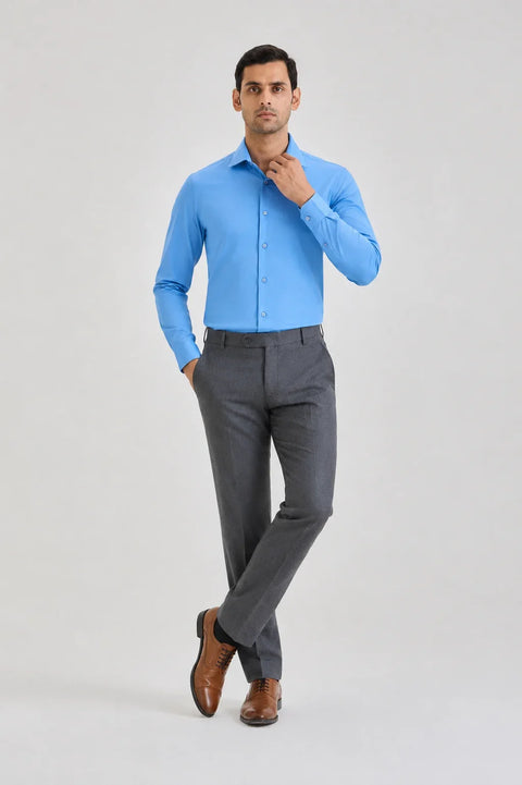 Sky Blue Signature Twill Shirt 2