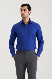 Navy Signature Twill Shirt