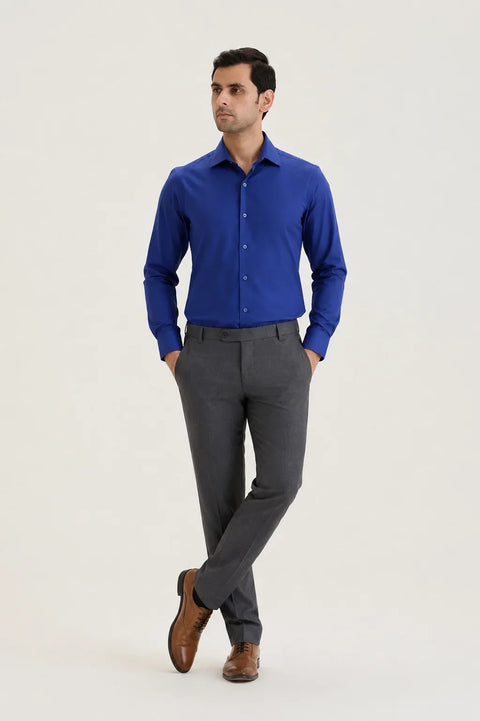 Navy Signature Twill Shirt 2