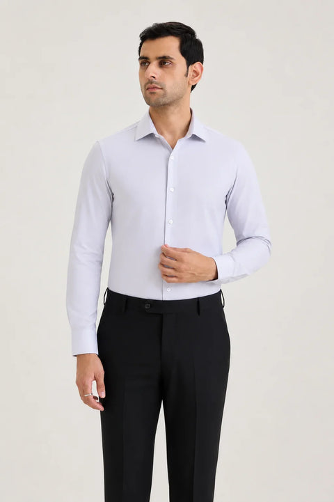 Light Grey Signature Twill Shirt 1
