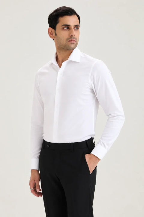 White Signature Twill Shirt 1
