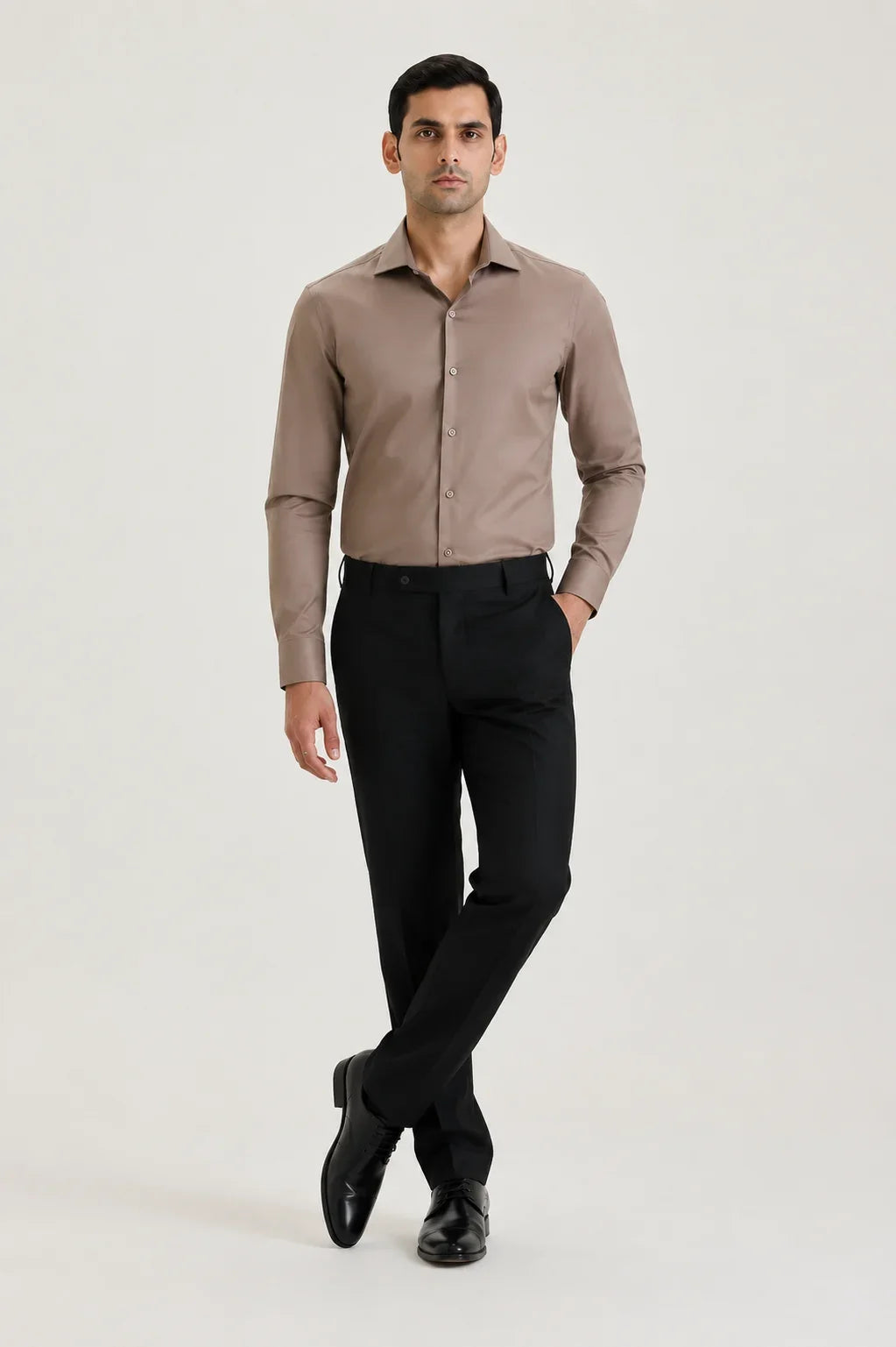 Mettalic Cotton Sateen Shirt 2