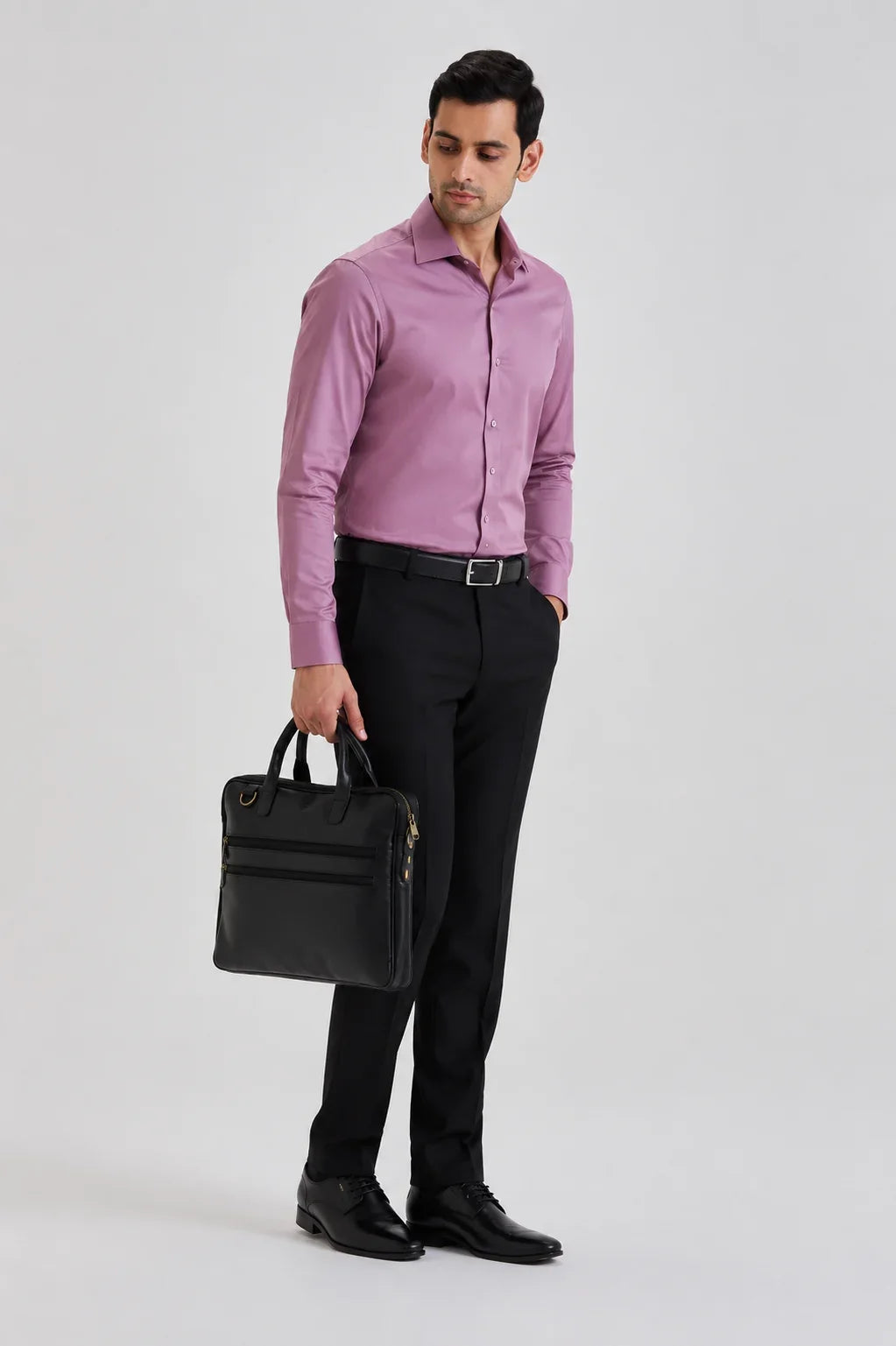Rose Pink Cotton Sateen Shirt 2