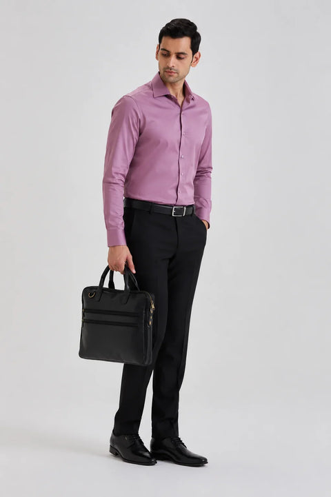 Rose Pink Cotton Sateen Shirt 2