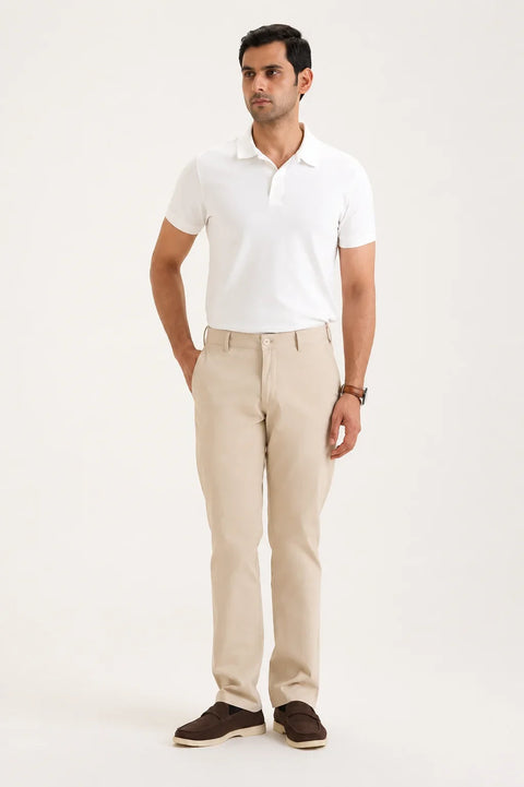 White Classic Polo T-Shirt 2