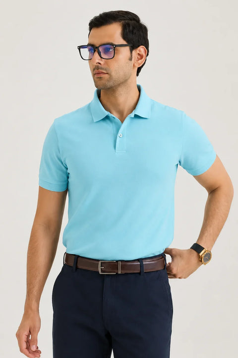 Sky Blue Classic Polo T-Shirt 1