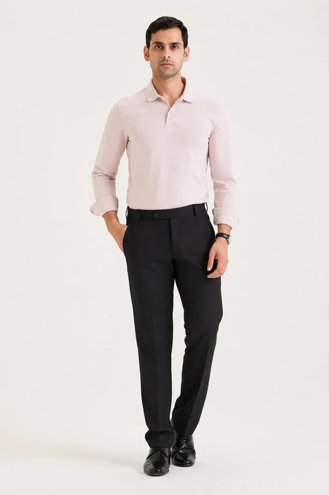 Cool Pink Long Sleeve Polo T-shirt 2