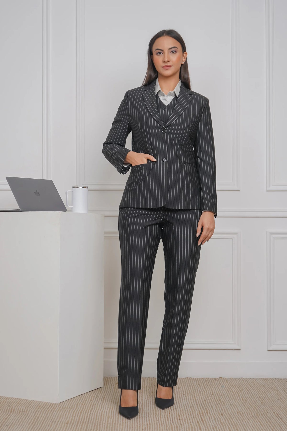 Suit to Pursue, Pinstripe Suit