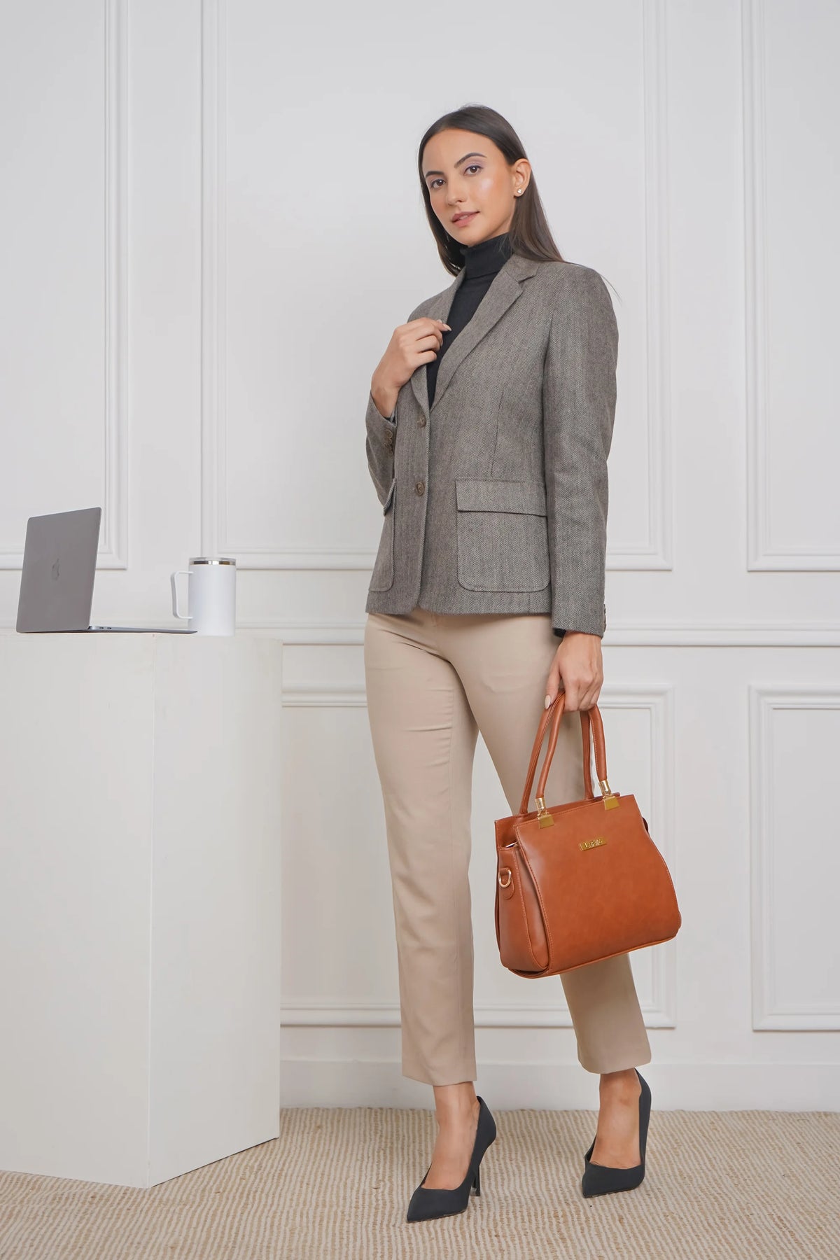 Beige Blaze Wool Blazer