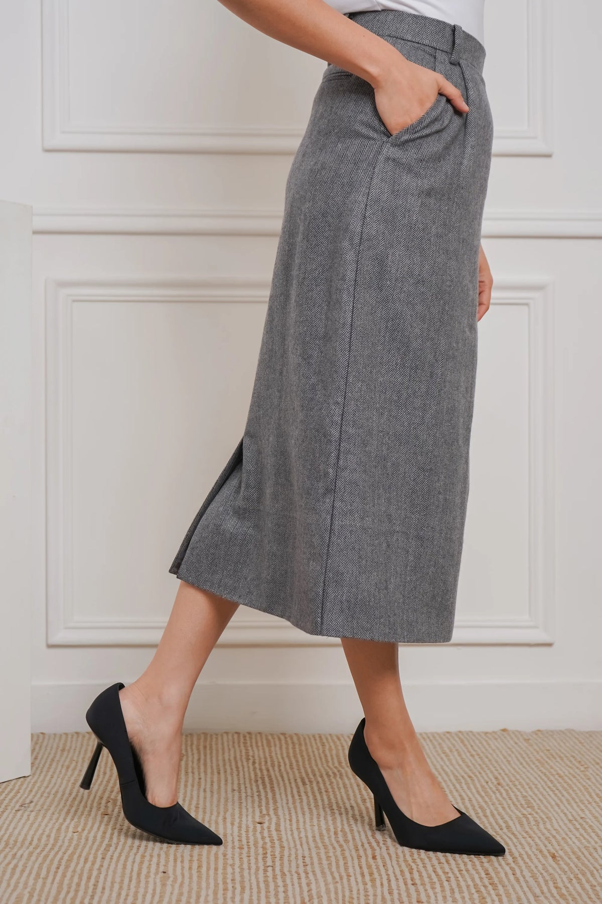 Wool You Be Mine, Wool Pencil Skirt