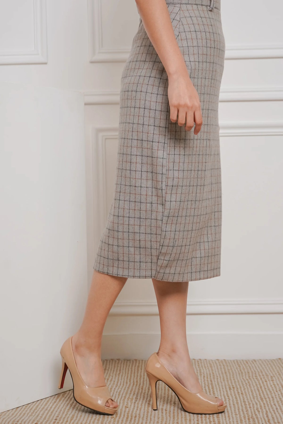 Gray-T Expectations Wool Pencil Skirt