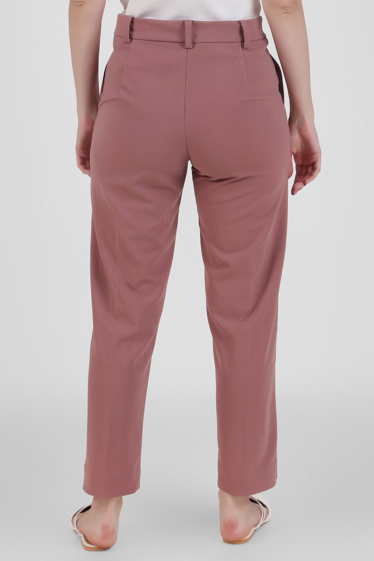 Straight Fit Formal Trousers, Dusky Rose