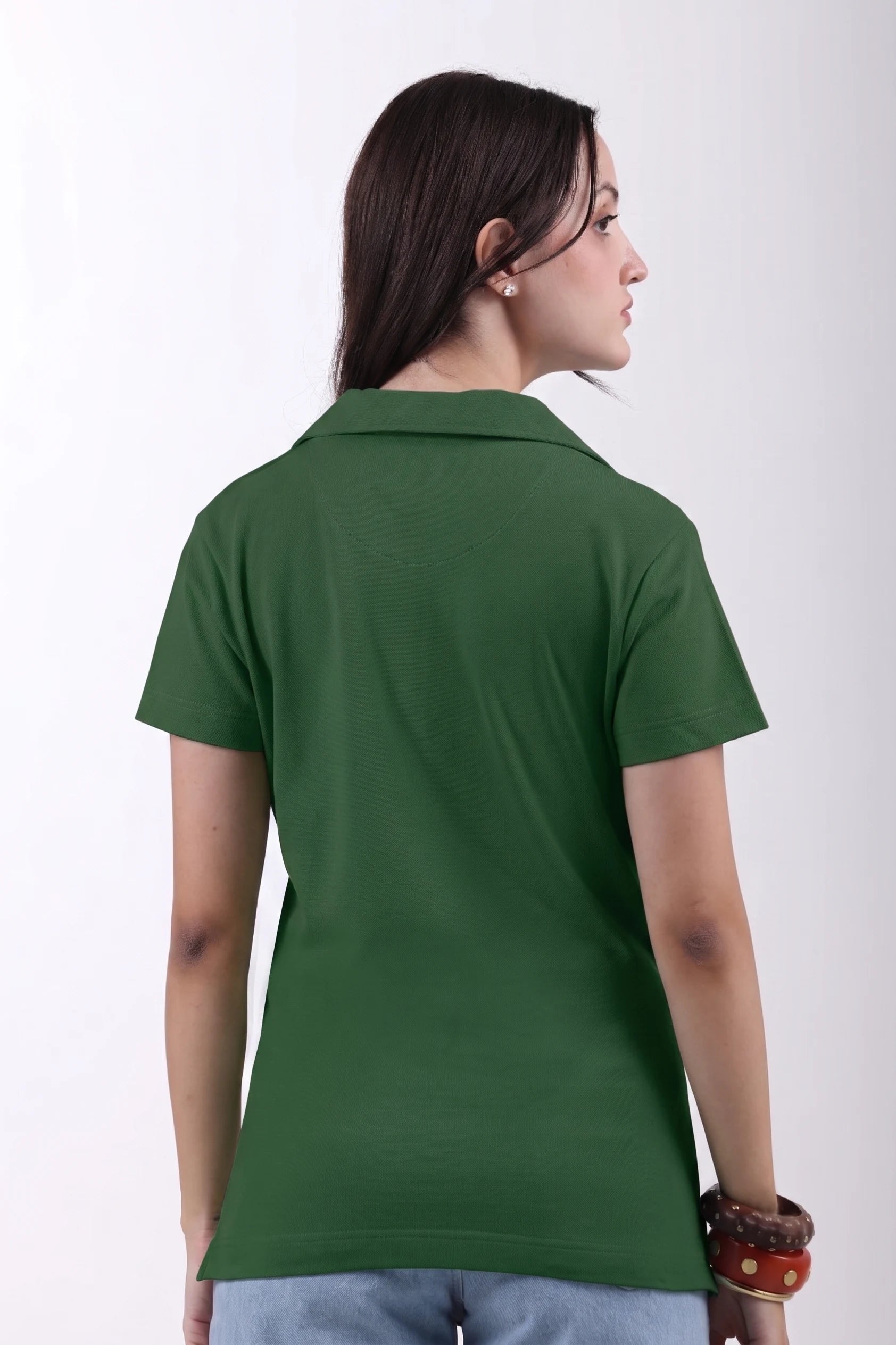 Classic Cotton Polo T-Shirt – Green