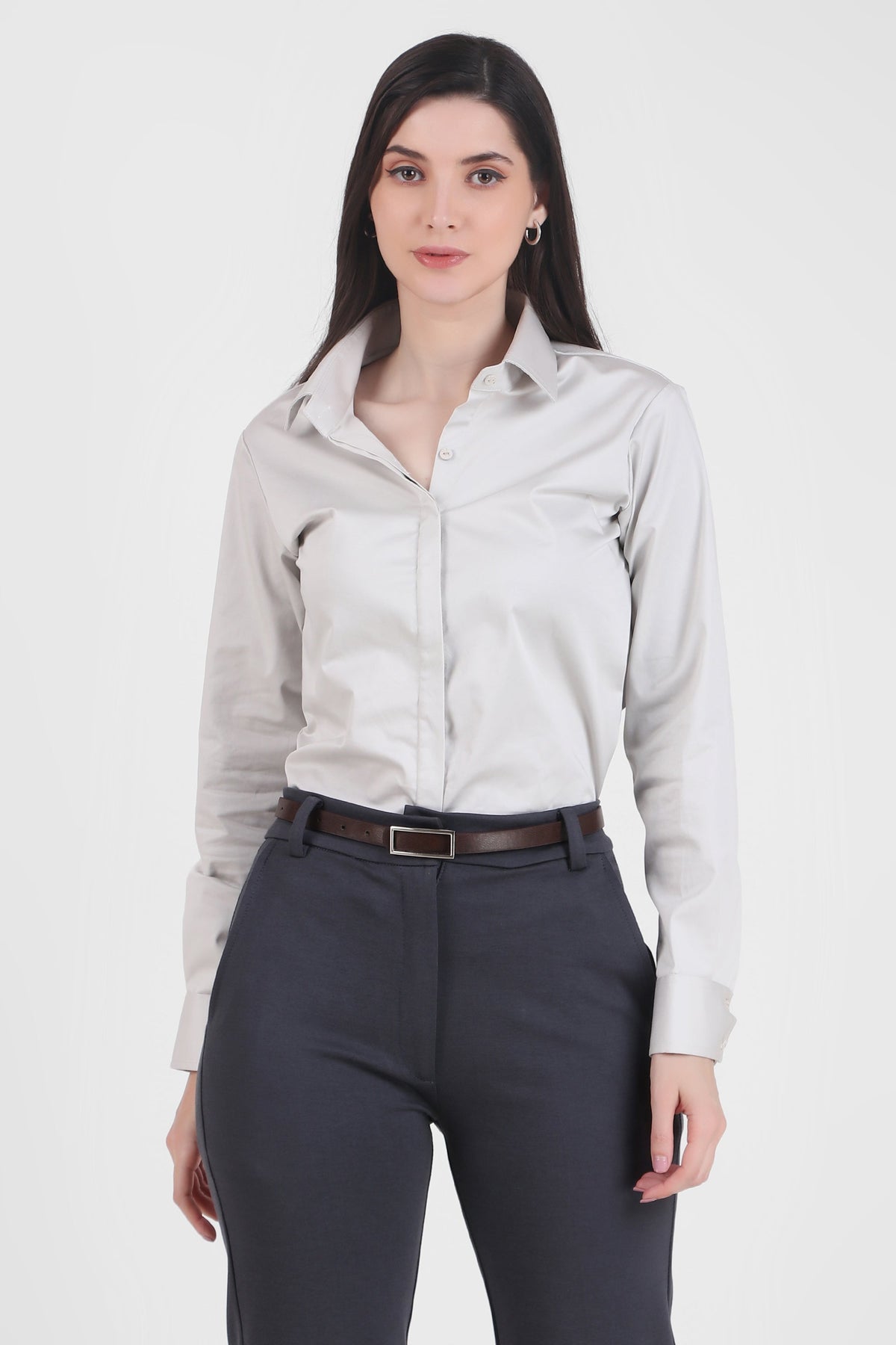 Essential Formal Shirt, Light Gray