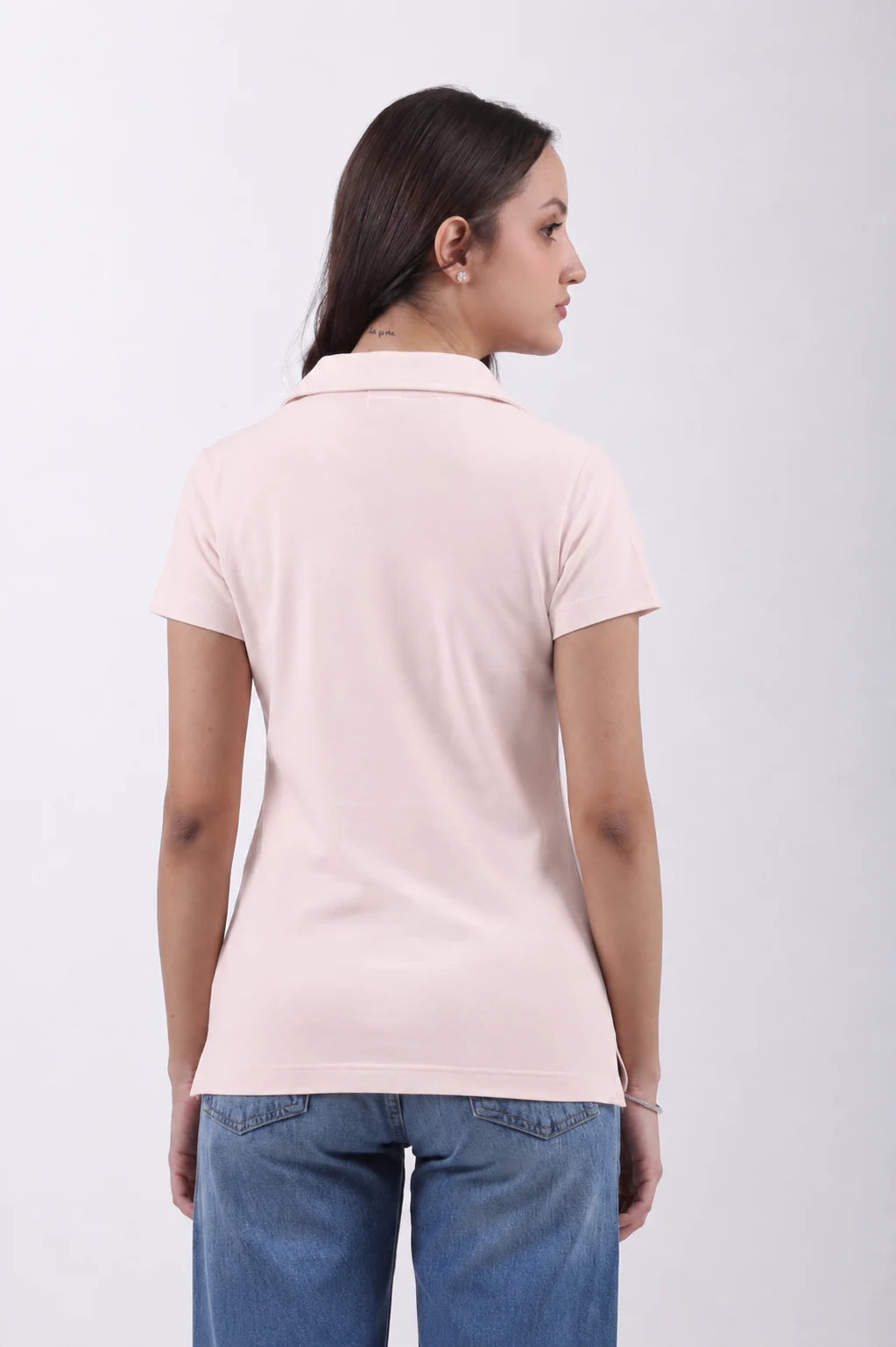 Classic Cotton Polo T-Shirt – Cool Pink