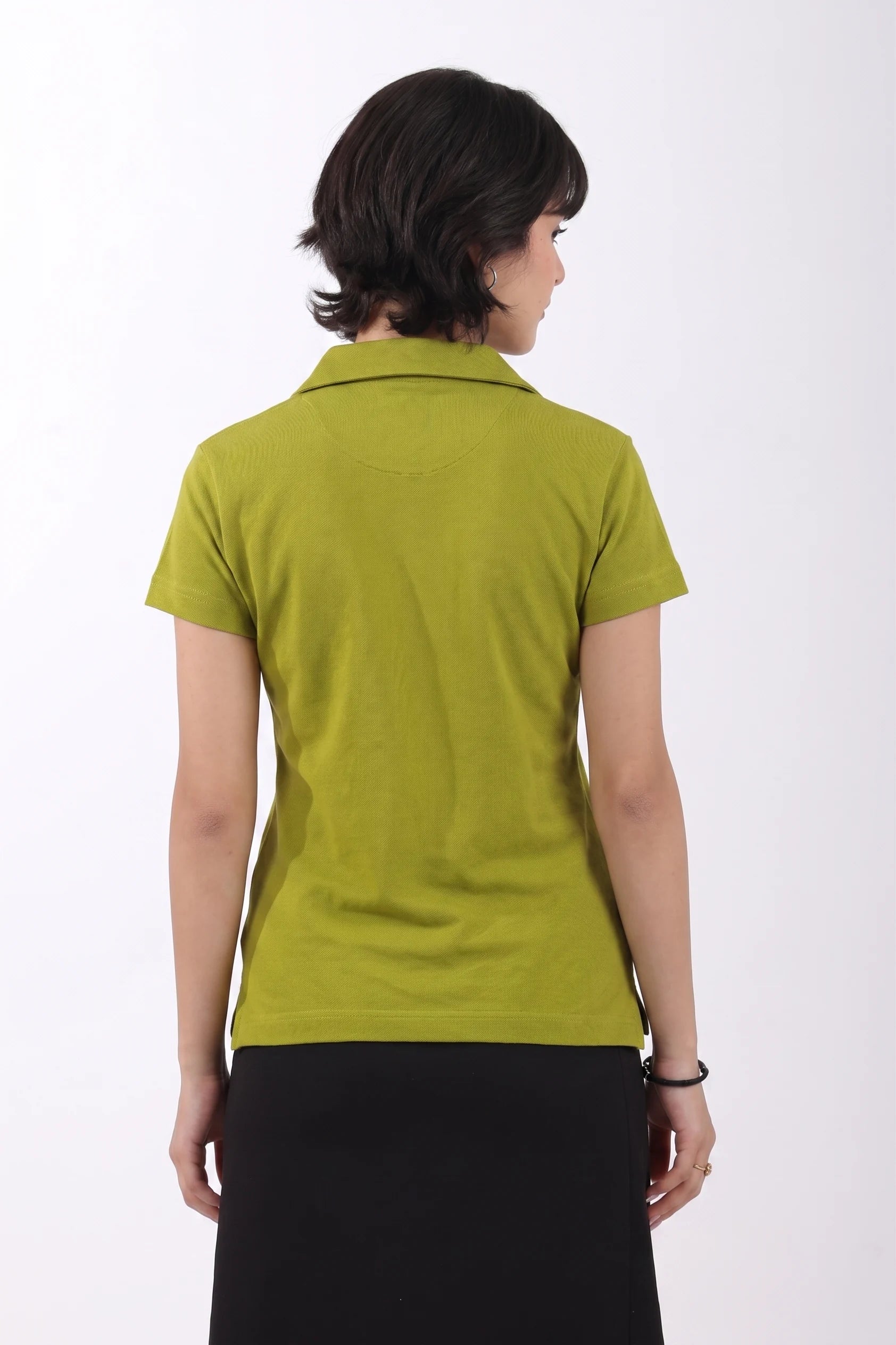 Classic Cotton Polo T-Shirt – Lime Green