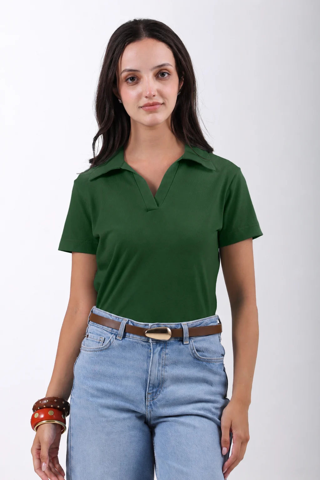Classic Cotton Polo T-Shirt – Green